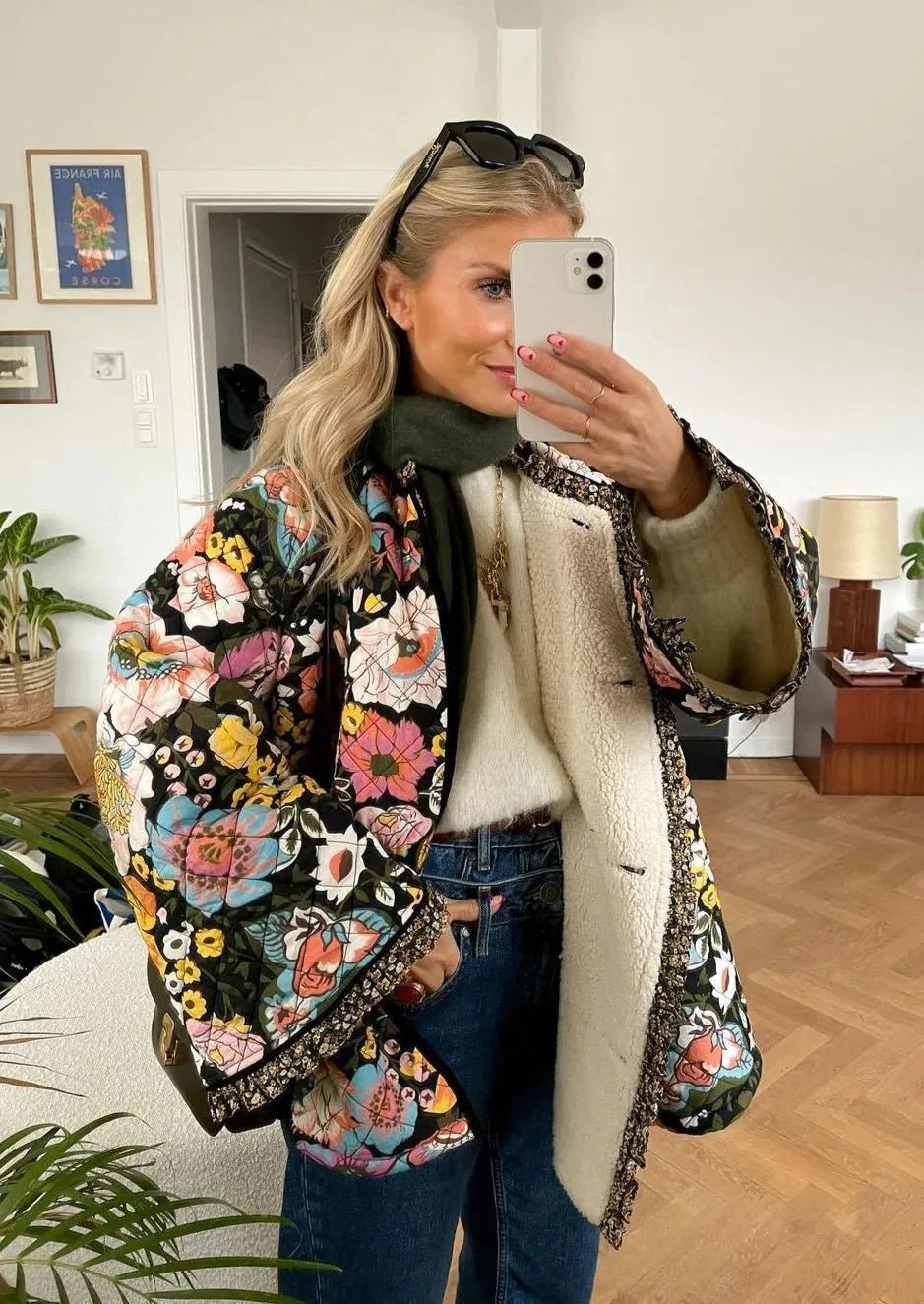 Lori Übergangsjacke mit Blumenprint