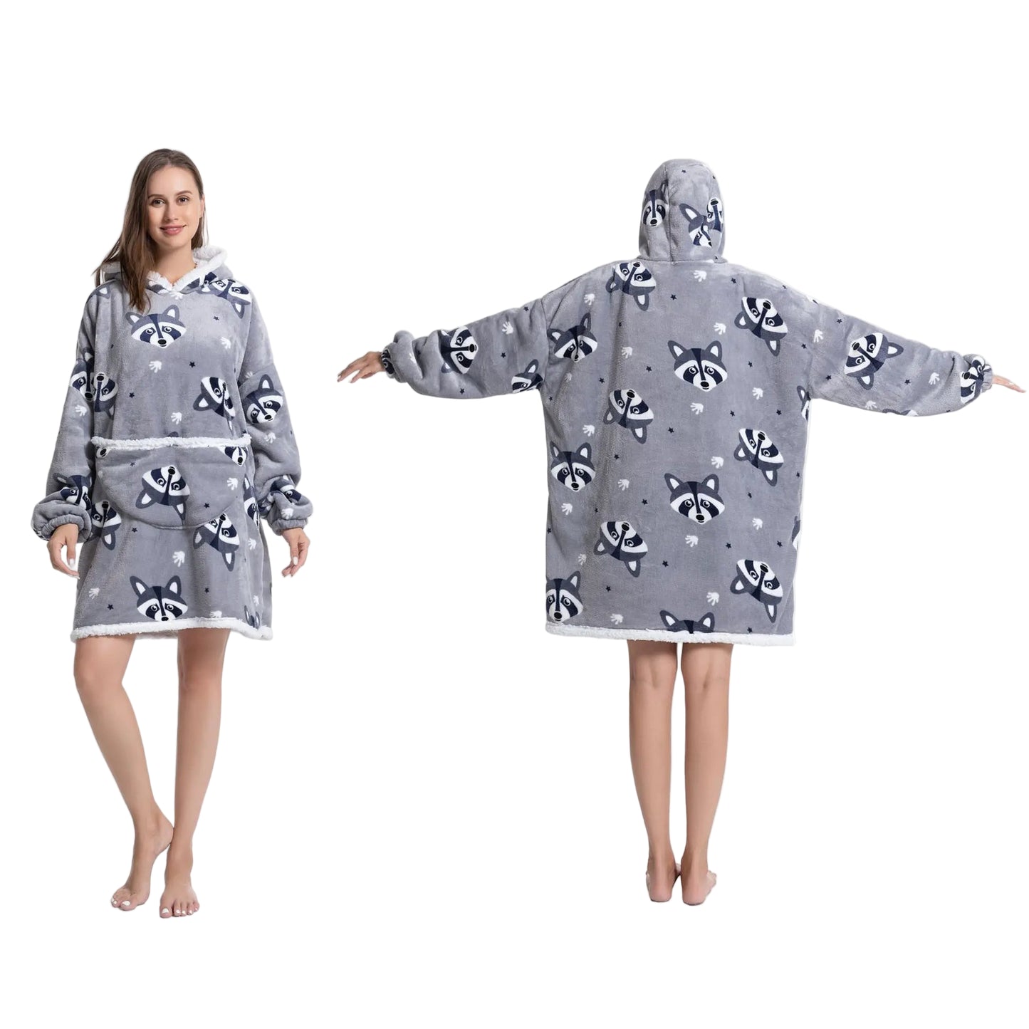 Unisex Kuschel-Hoodie Decke – Oversized & Superweich