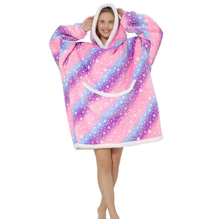Unisex Kuschel-Hoodie Decke – Oversized & Superweich
