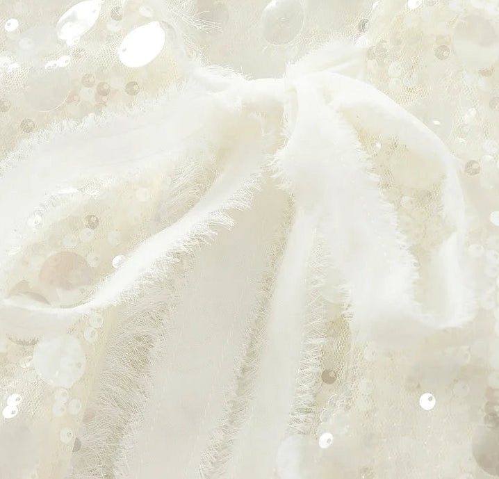 Glamour Pailletten-Wickelcardigan – Festlicher Party Look