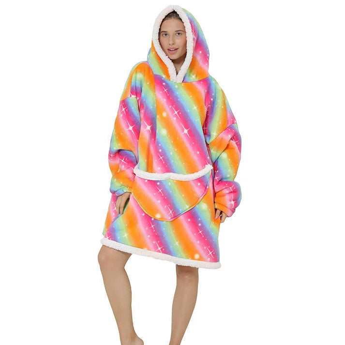 Unisex Kuschel-Hoodie Decke – Oversized & Superweich