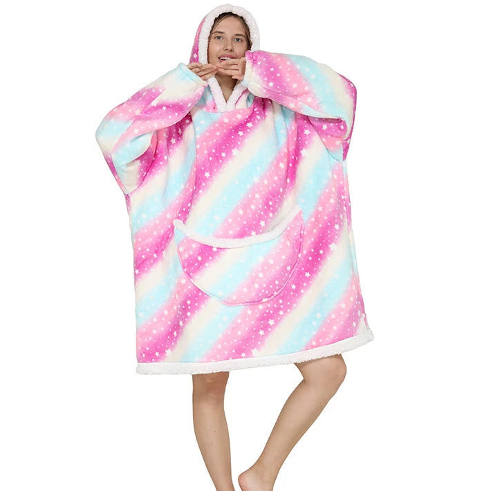 Unisex Kuschel-Hoodie Decke – Oversized & Superweich