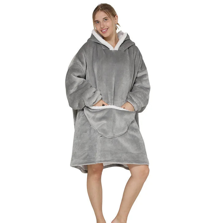 Unisex Kuschel-Hoodie Decke – Oversized & Superweich
