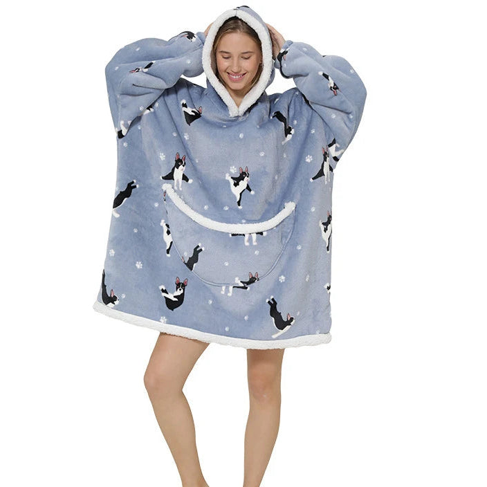 Unisex Kuschel-Hoodie Decke – Oversized & Superweich