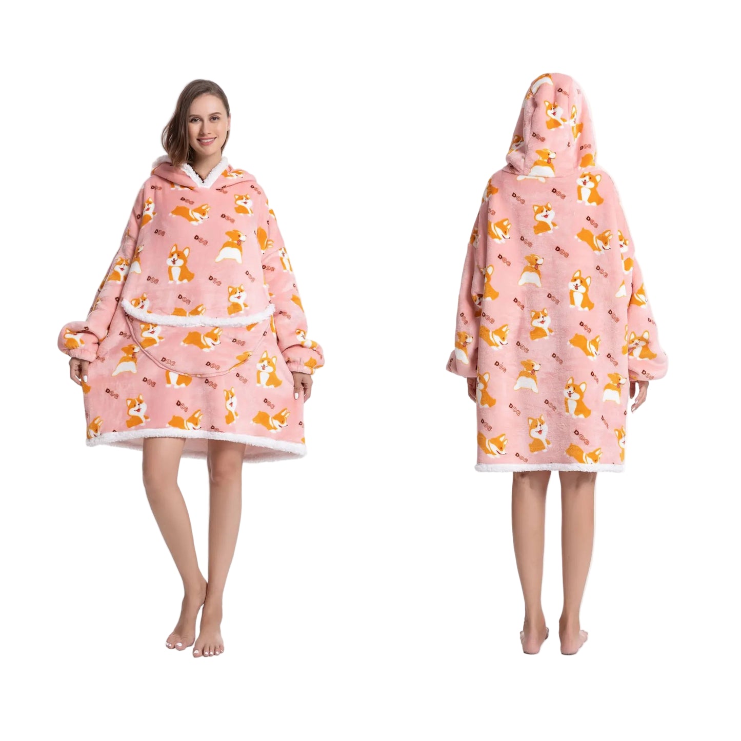 Unisex Kuschel-Hoodie Decke – Oversized & Superweich