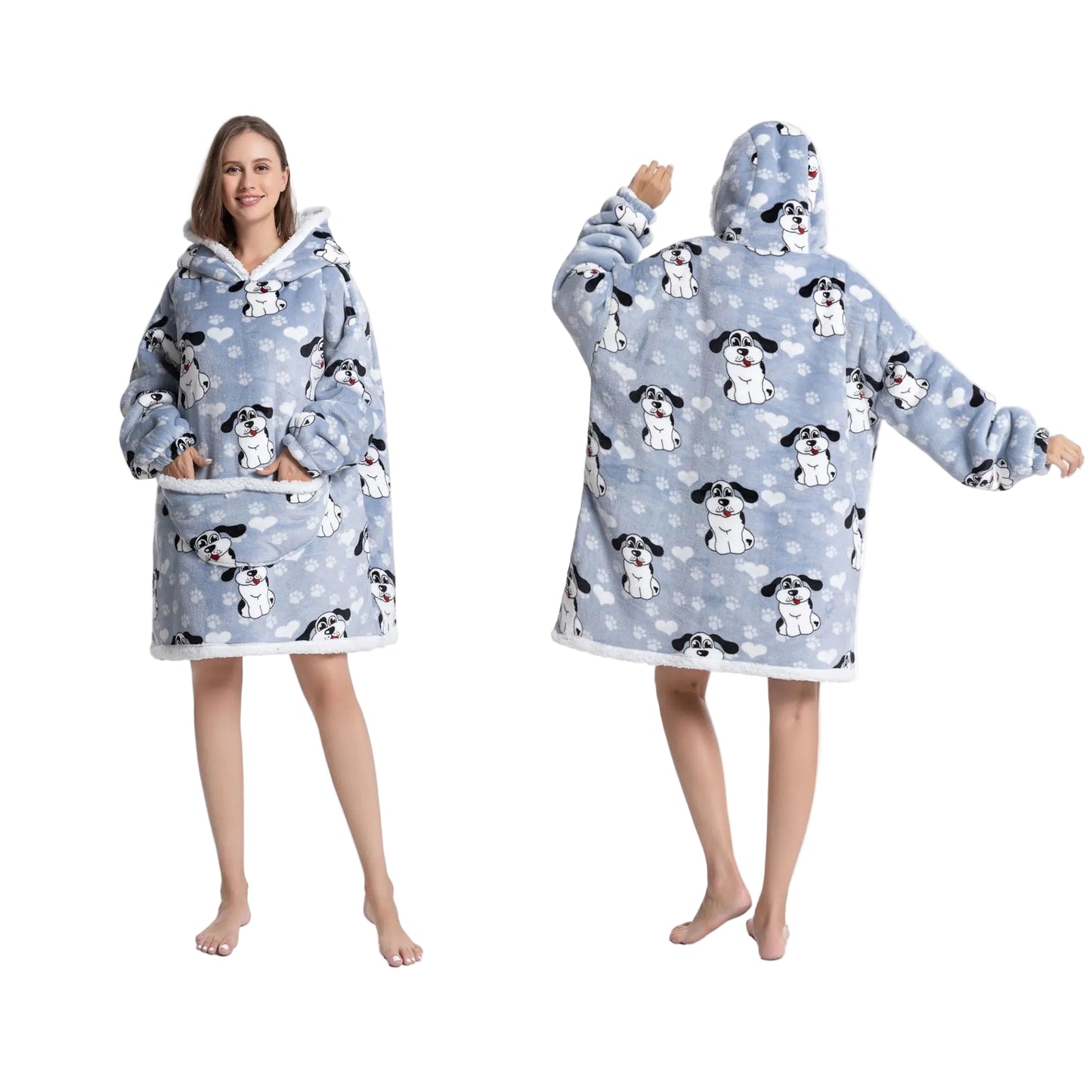 Unisex Kuschel-Hoodie Decke – Oversized & Superweich