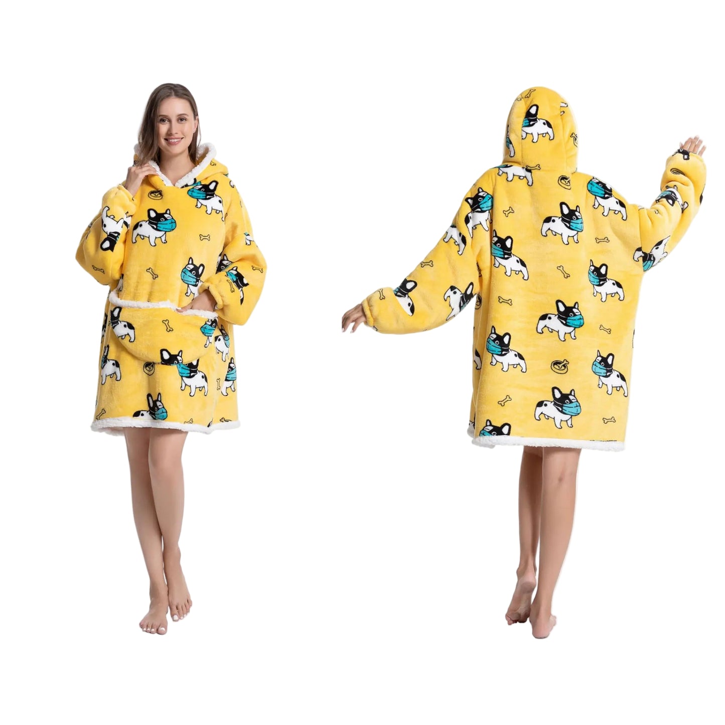 Unisex Kuschel-Hoodie Decke – Oversized & Superweich