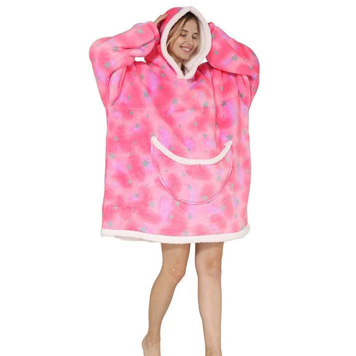 Unisex Kuschel-Hoodie Decke – Oversized & Superweich