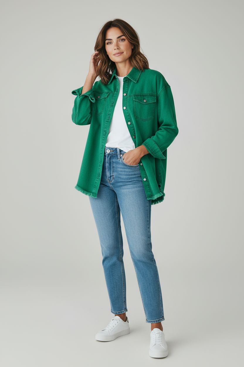 Gina Oversize Jeansjacke