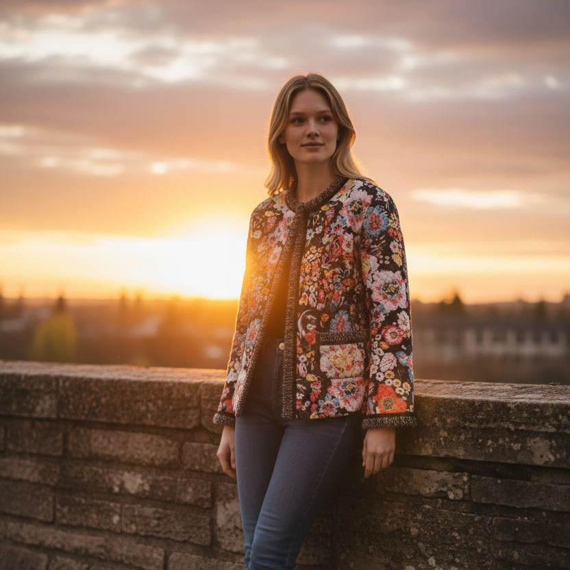 Lori Übergangsjacke mit Blumenprint