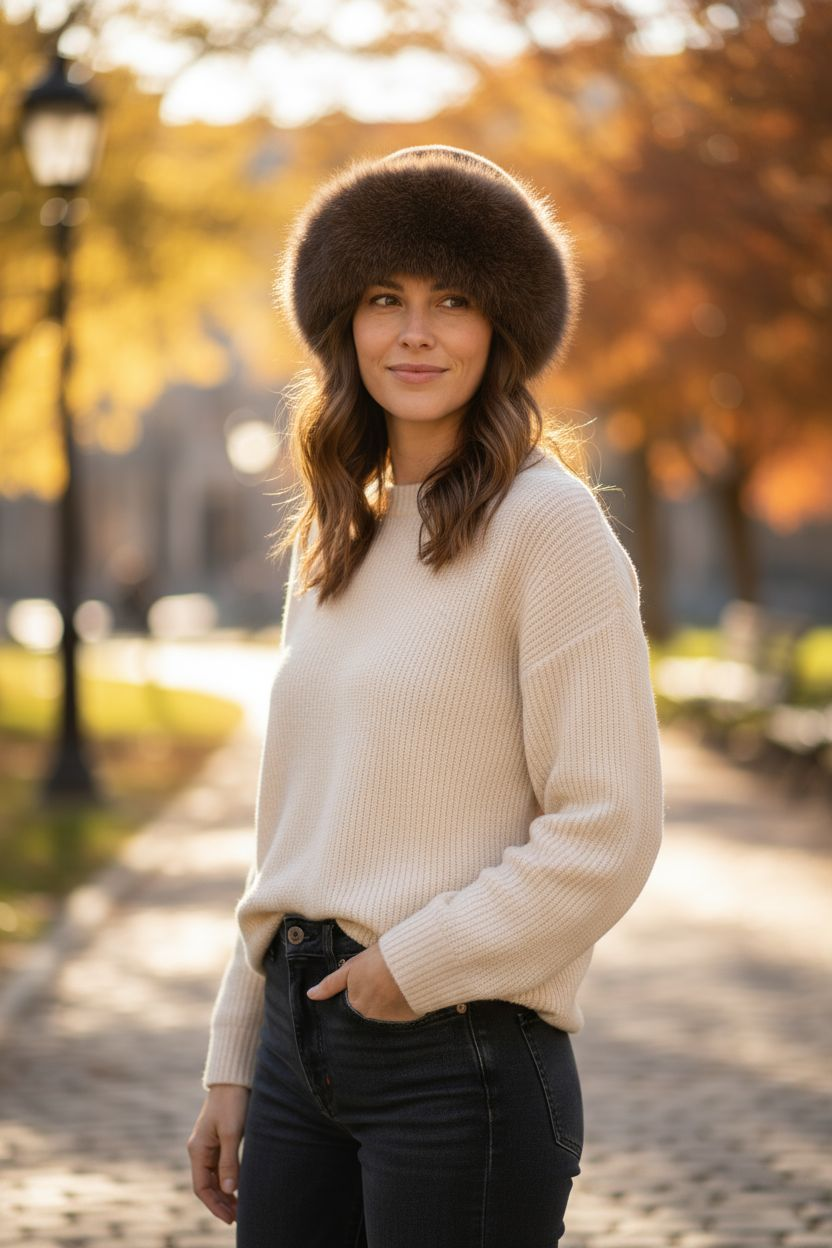 Yara Kuschelige Pelzmütze - 1+1 GRATIS