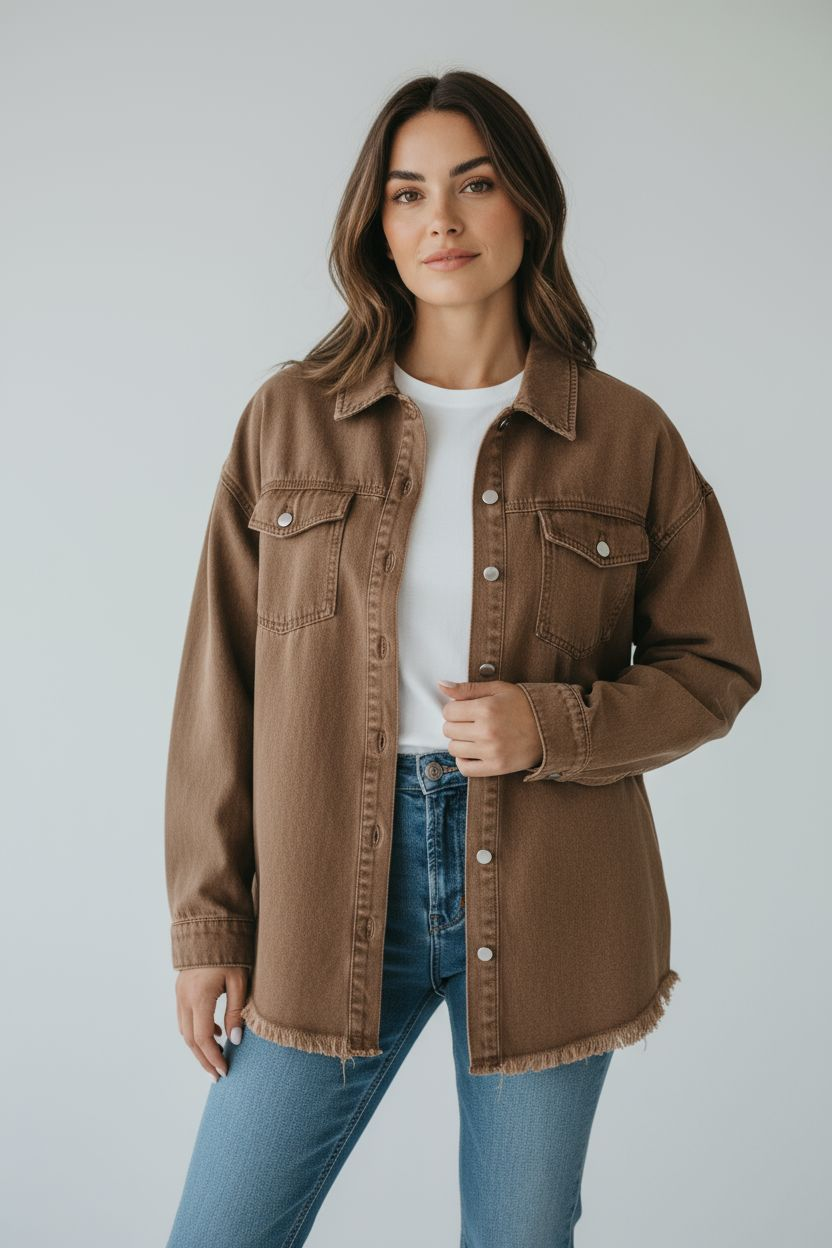 Gina Oversize Jeansjacke