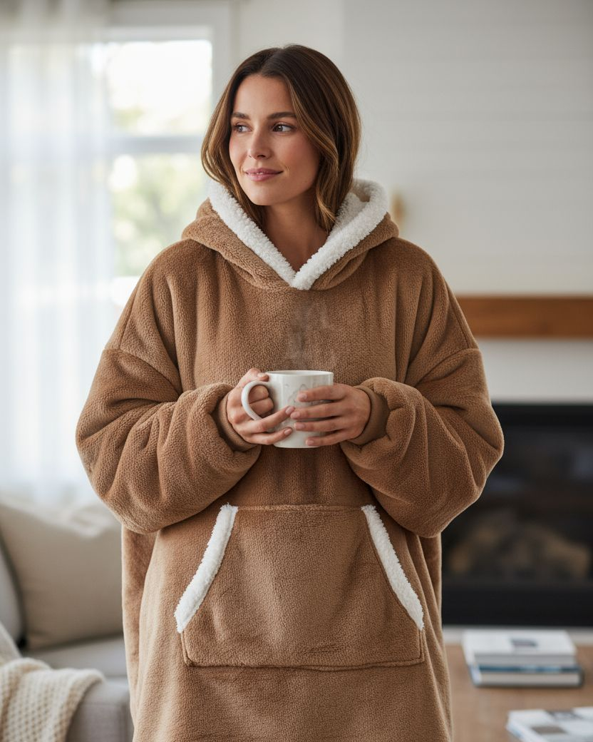 Kuschelige Oversize Hoodie-Decke - Limitierte Edition