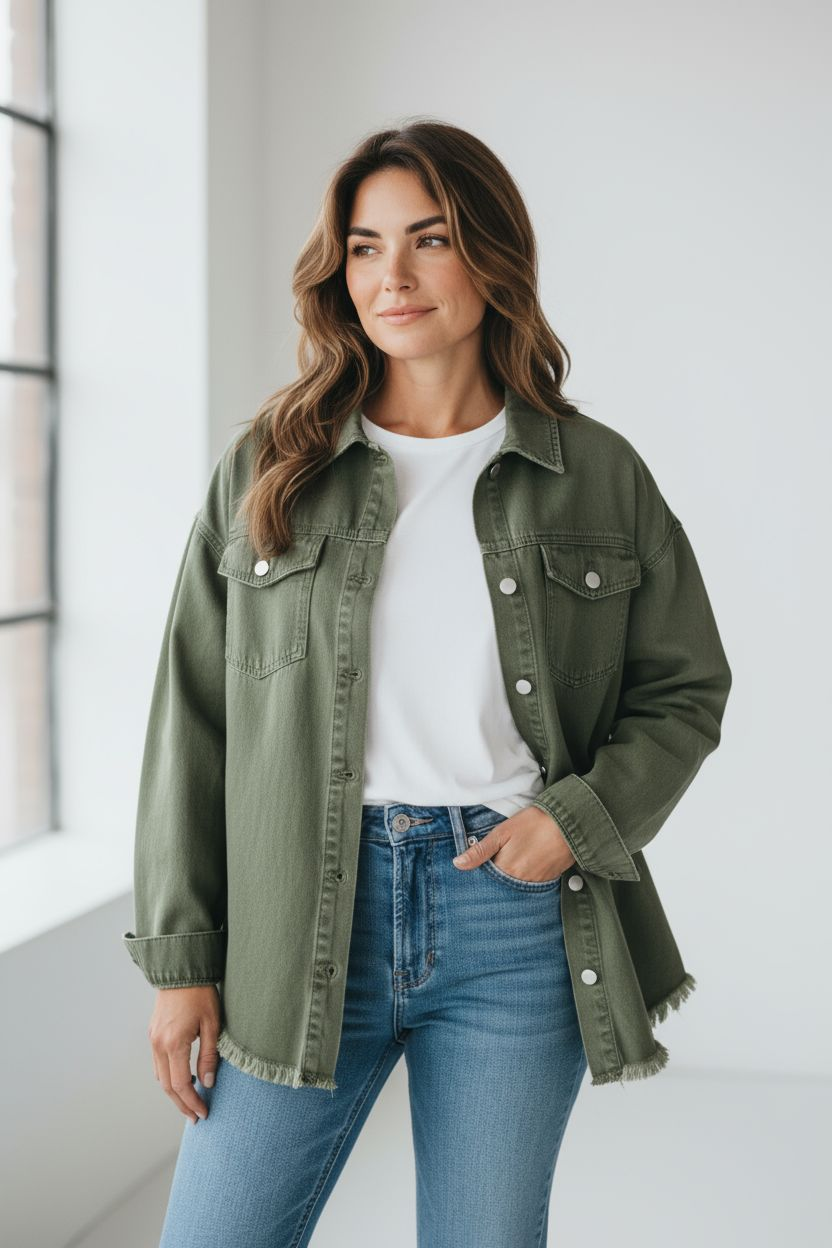 Gina Oversize Jeansjacke