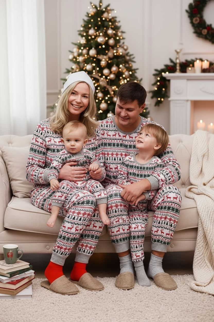 Familien Weihnachts-Pyjamas