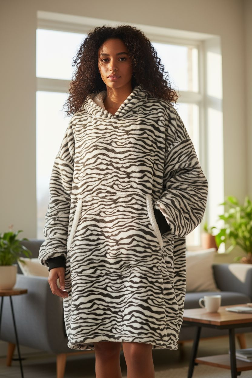 Kuschelige Oversize Hoodie-Decke - Limitierte Edition