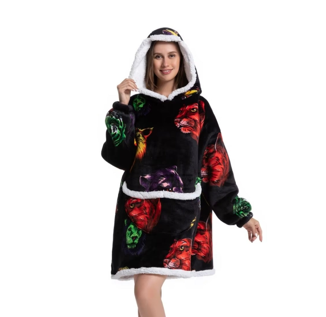 Unisex Kuschel-Hoodie Decke – Oversized & Superweich