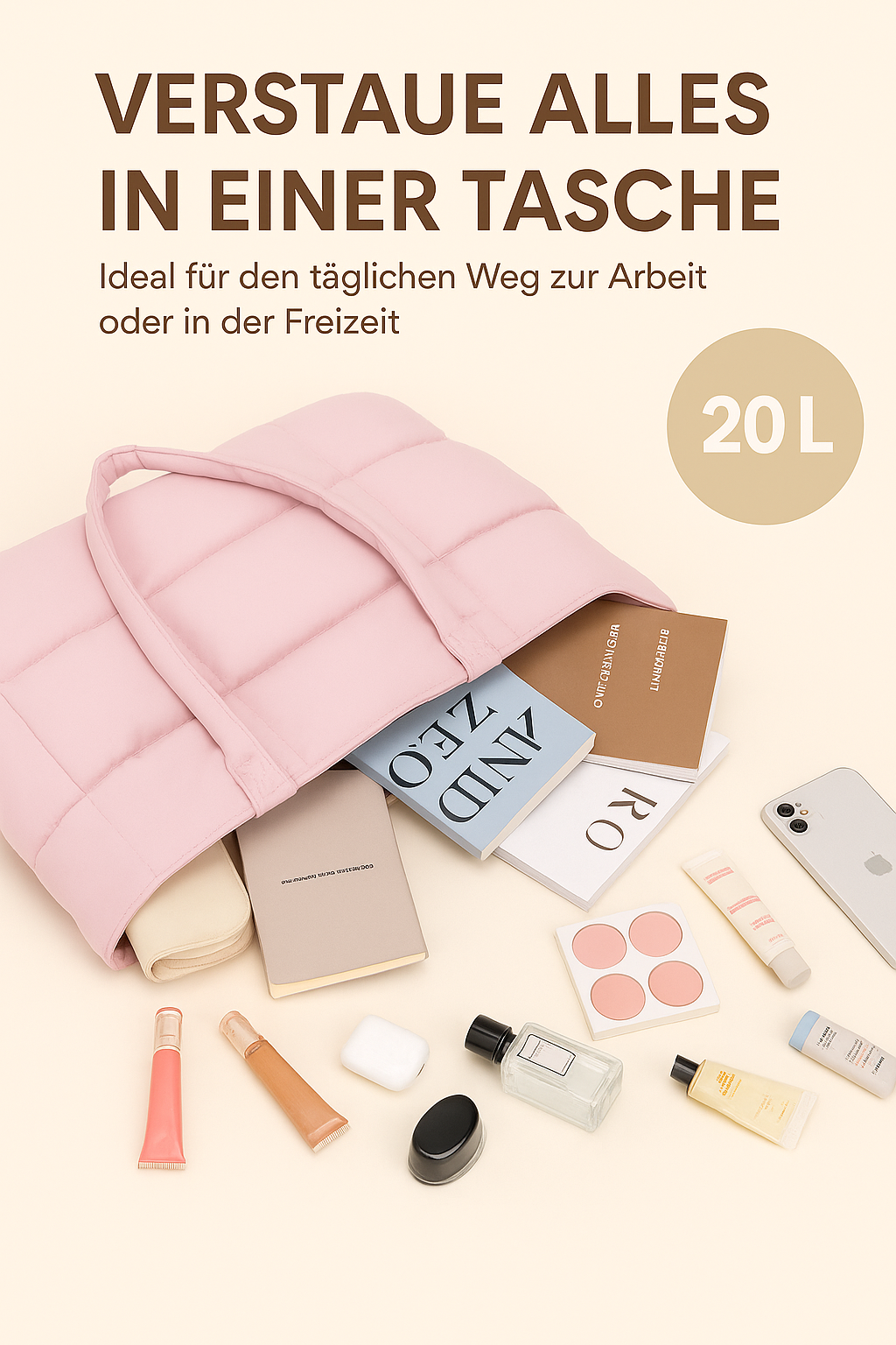 Elena Handtasche Leichte Flauschige Tote Bag