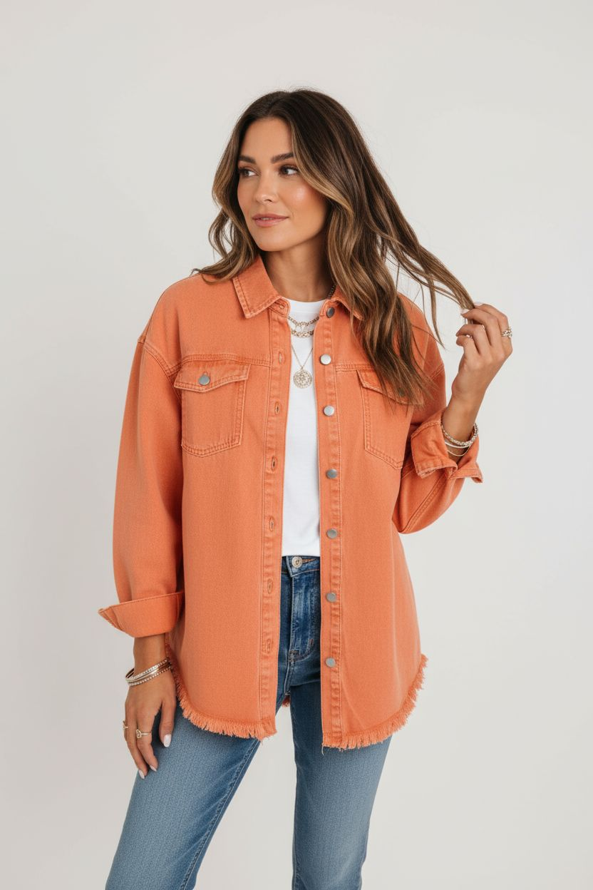 Gina Oversize Jeansjacke