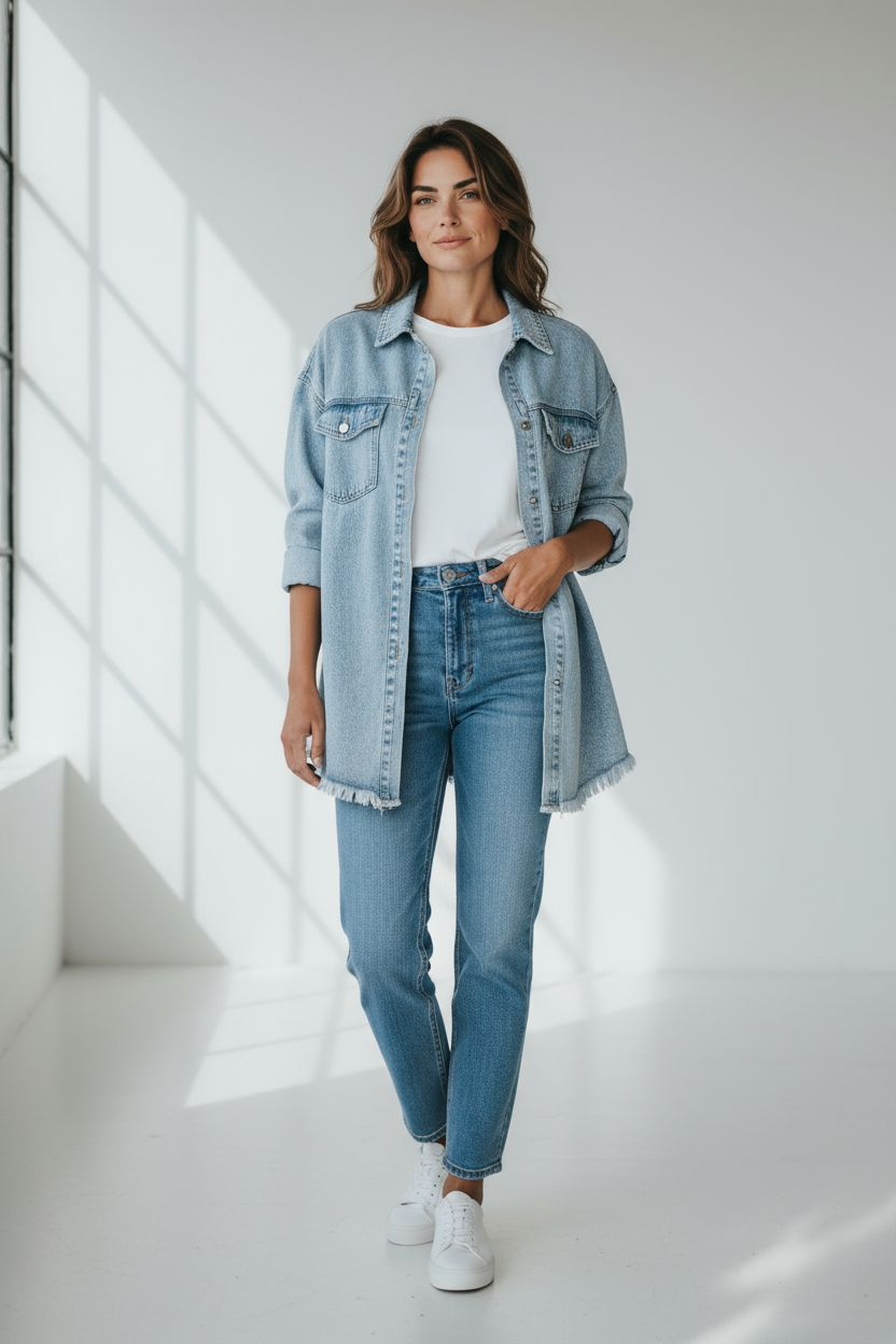 Gina Oversize Jeansjacke