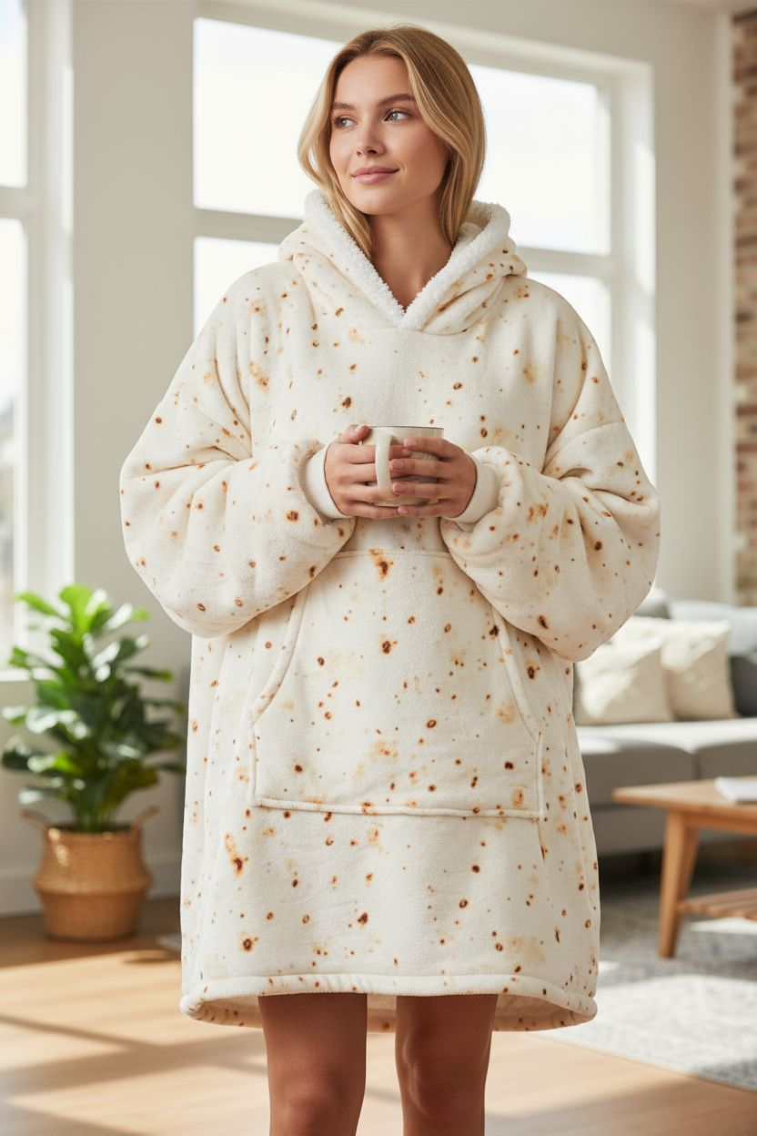 Kuschelige Oversize Hoodie-Decke - Limitierte Edition