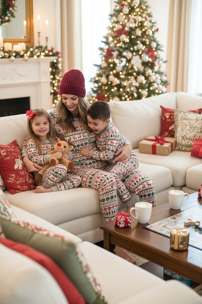 Familien Weihnachts-Pyjamas