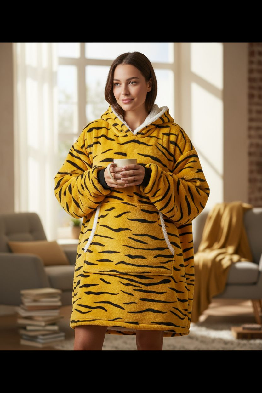 Kuschelige Oversize Hoodie-Decke - Limitierte Edition