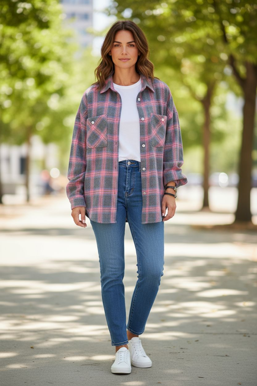 Romy Hemdjacke Kariert & Weich