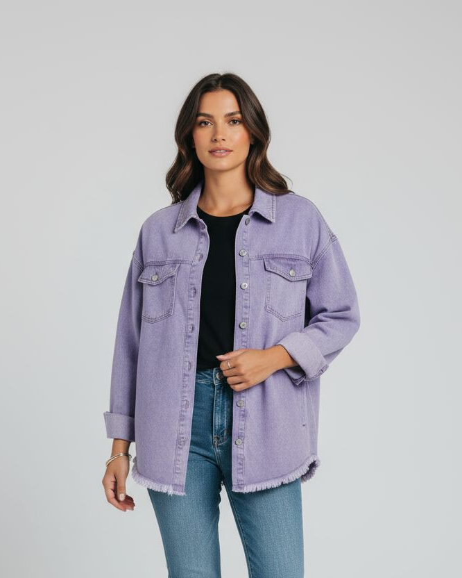 Gina Oversize Jeansjacke