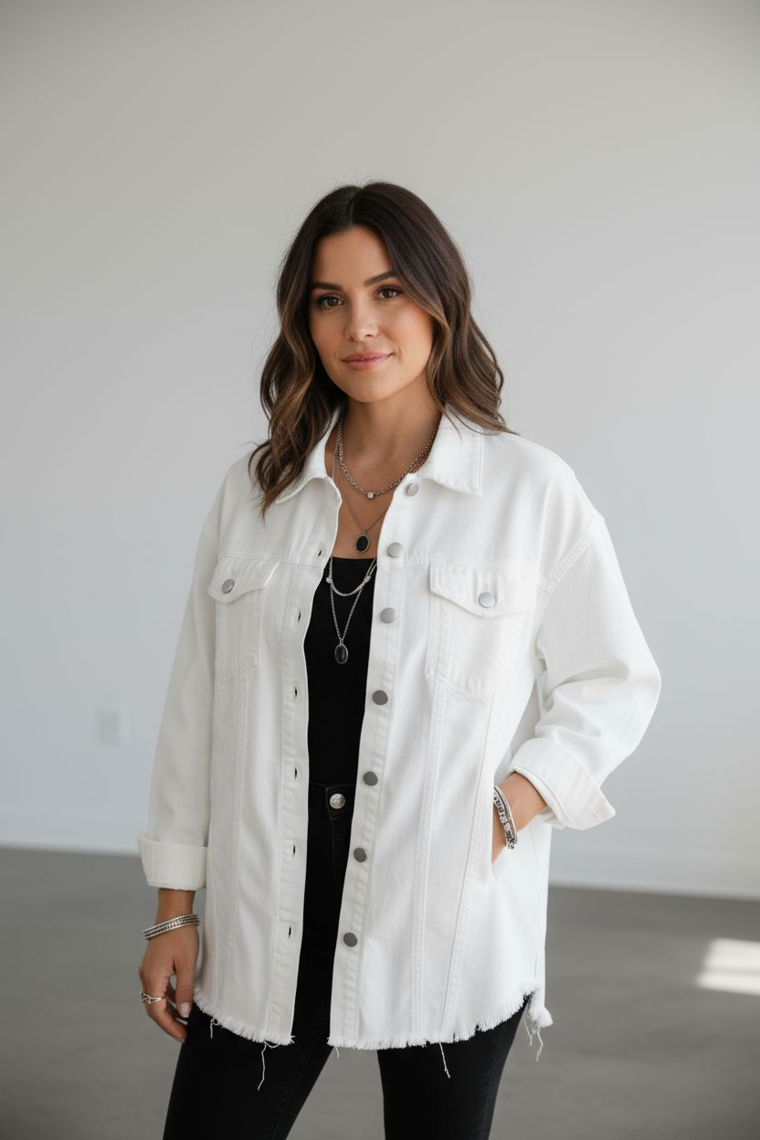 Gina Oversize Jeansjacke