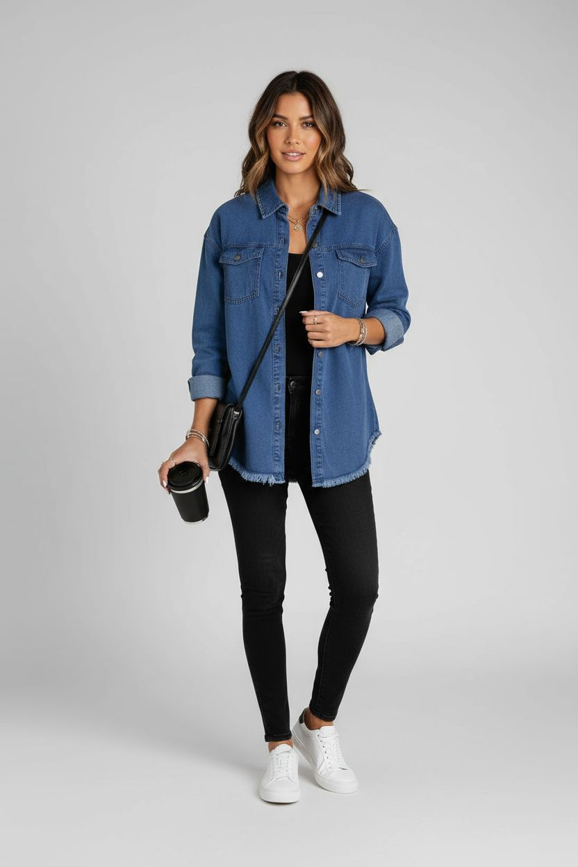 Gina Oversize Jeansjacke