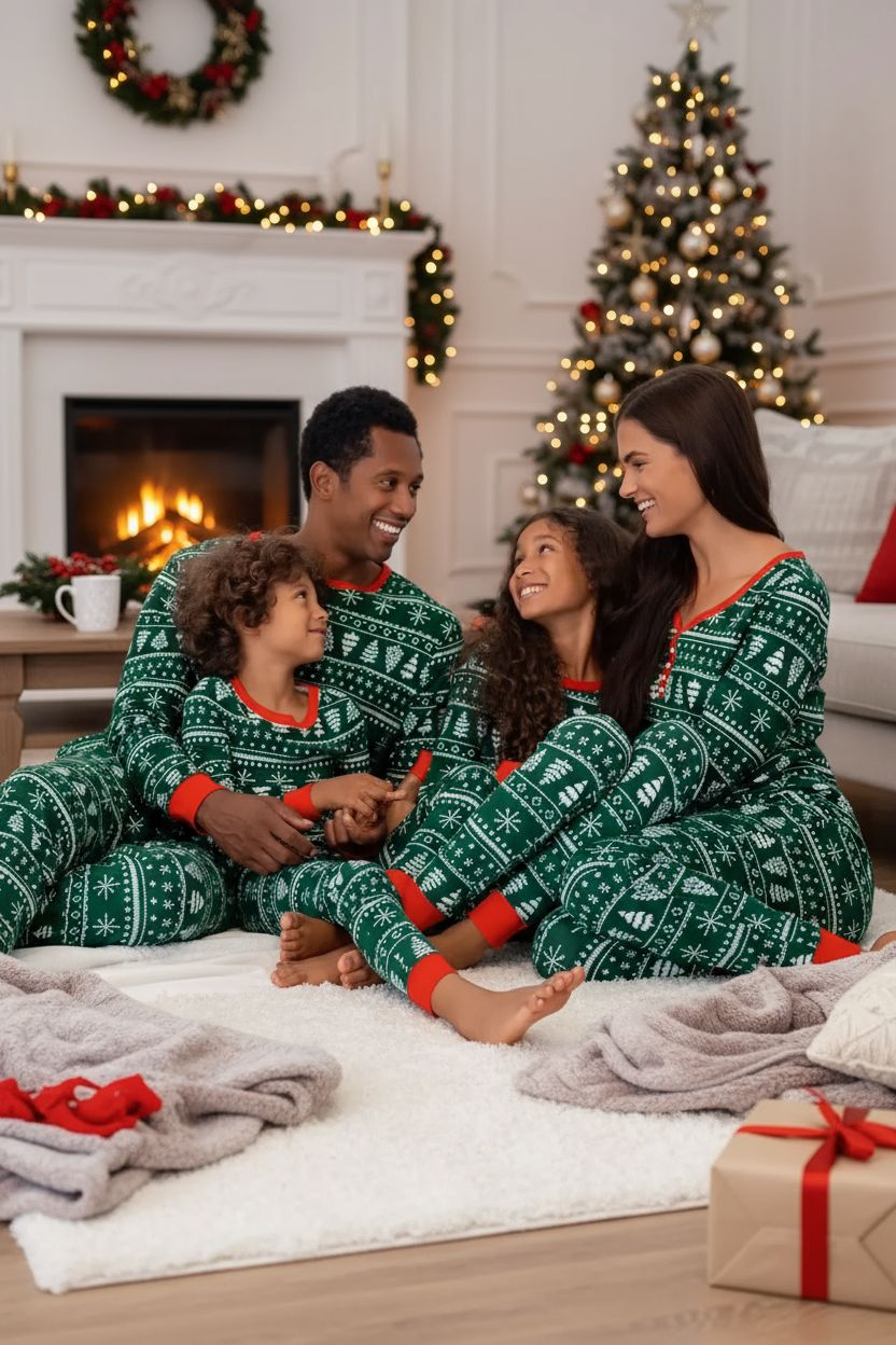 Familien Weihnachts-Pyjamas