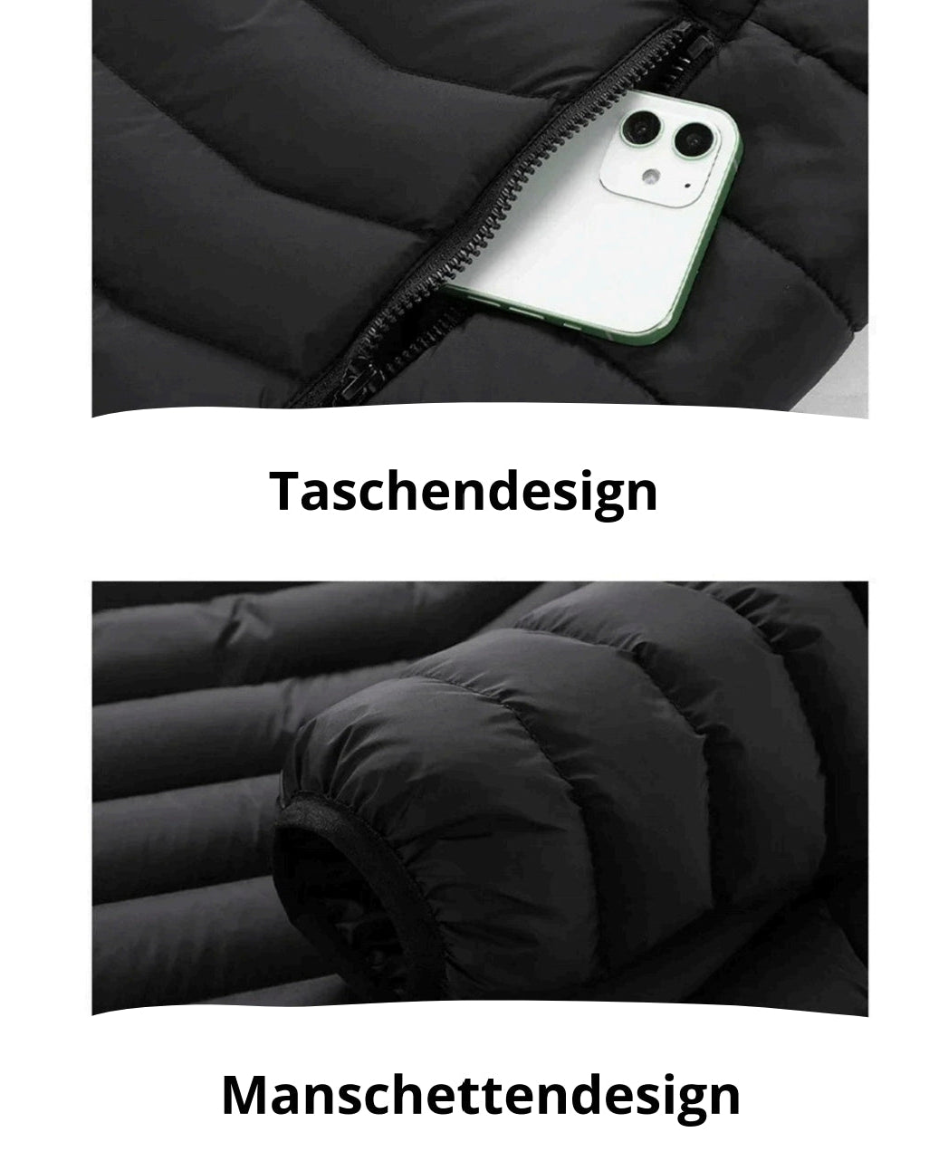 Beheizte Unisex-Jacke 21 Heizzonen & 3 Temperaturstufen