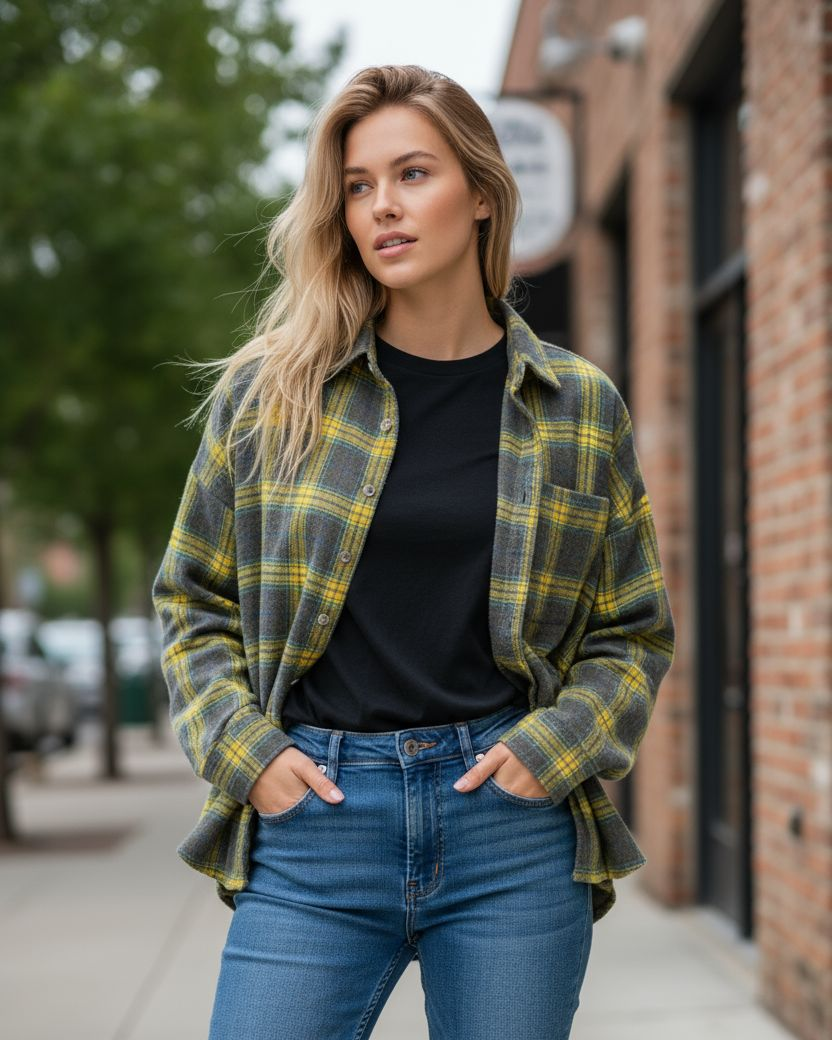 Romy Hemdjacke Kariert & Weich