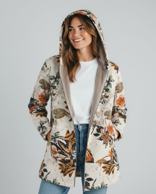 Zoë jacke mit Blumenmuster