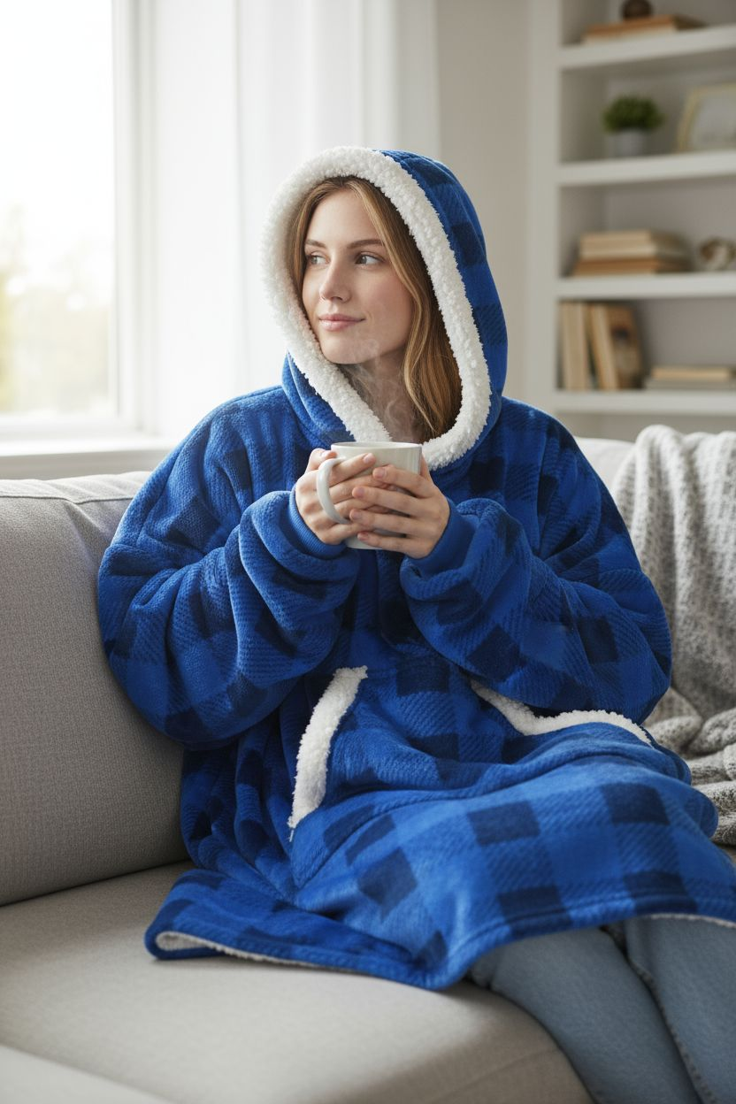 Kuschelige Oversize Hoodie-Decke - Limitierte Edition