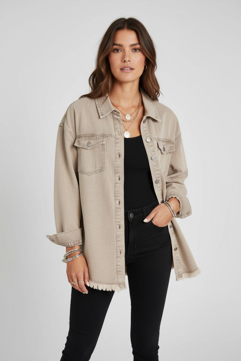Gina Oversize Jeansjacke