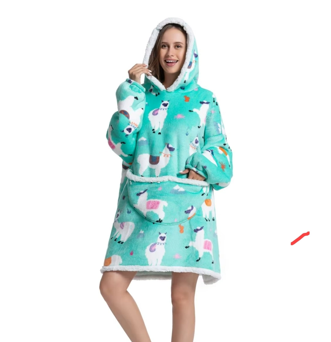 Unisex Kuschel-Hoodie Decke – Oversized & Superweich