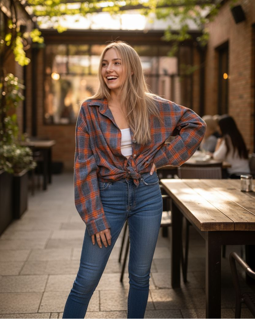 Romy Hemdjacke Kariert & Weich