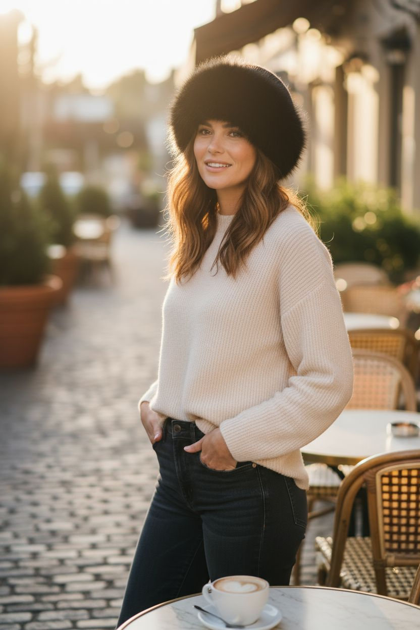 Yara Kuschelige Pelzmütze - 1+1 GRATIS