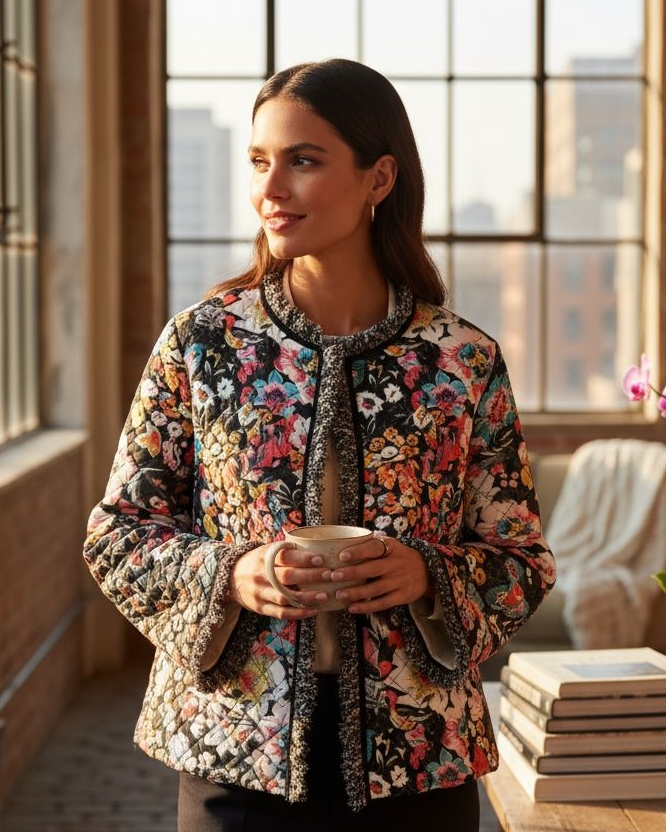 Lori Übergangsjacke mit Blumenprint