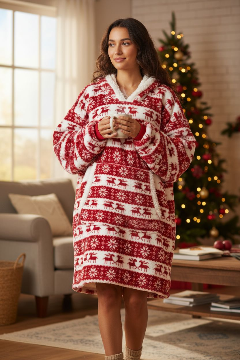 Kuschelige Oversize Hoodie-Decke - Limitierte Edition