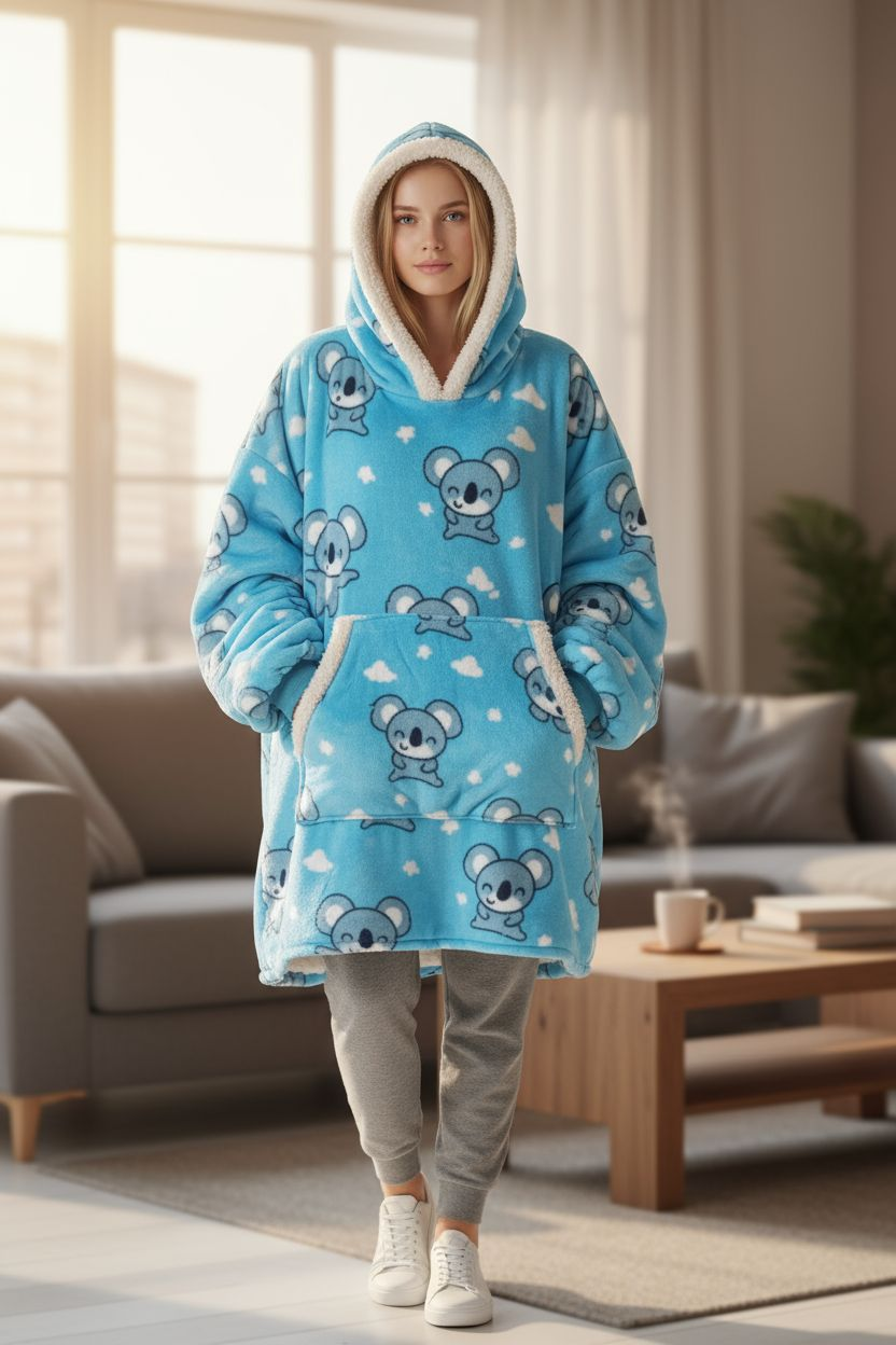 Kuschelige Oversize Hoodie-Decke - Limitierte Edition