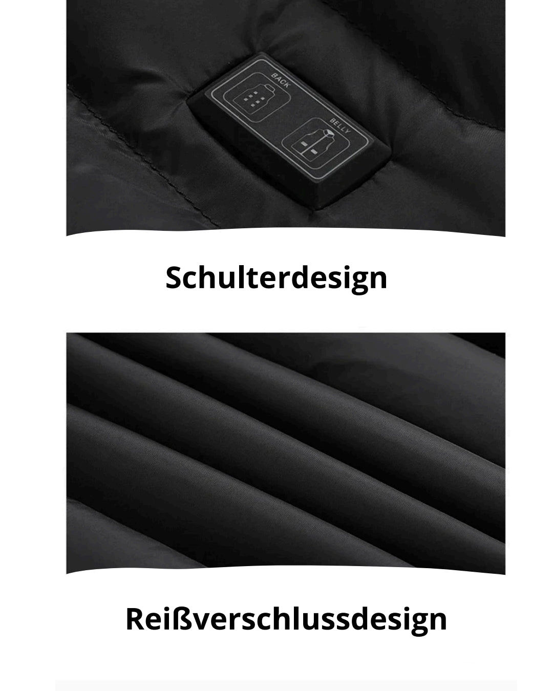 Beheizte Unisex-Jacke 21 Heizzonen & 3 Temperaturstufen