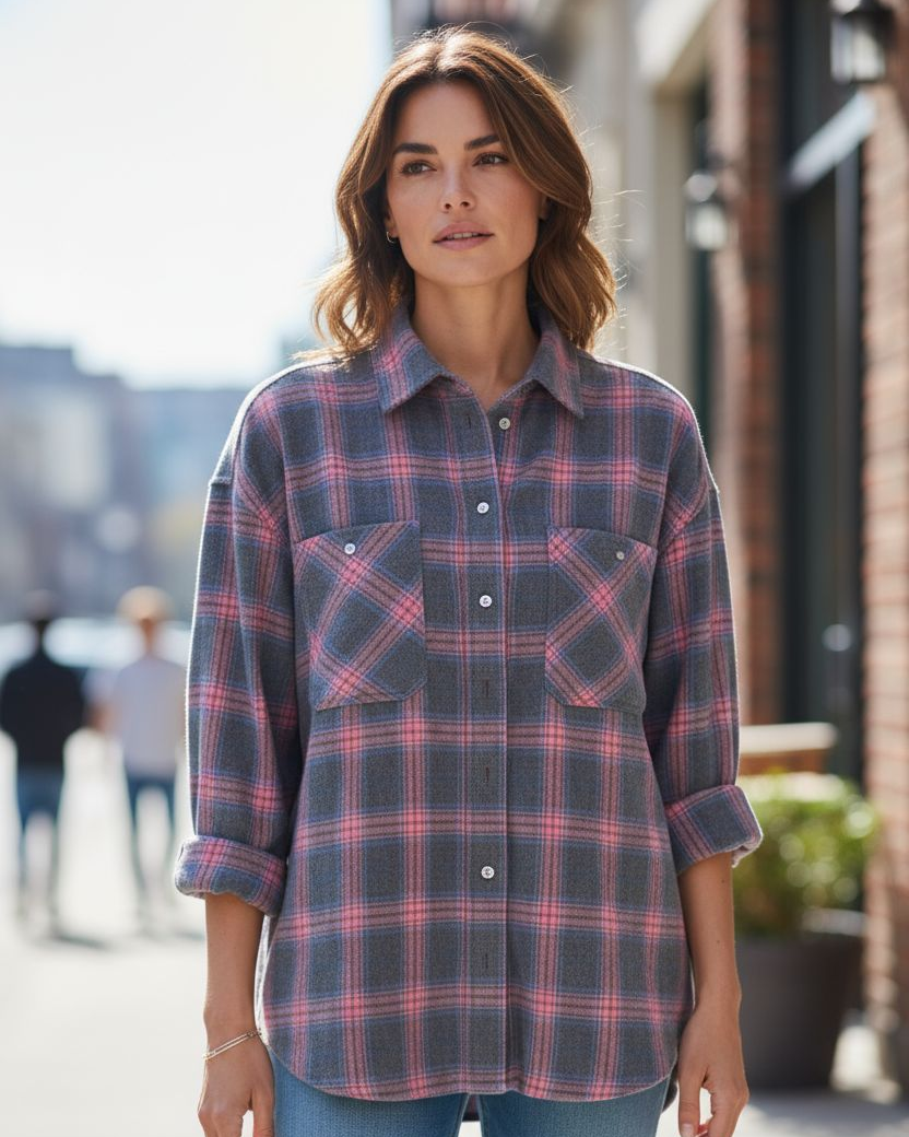 Romy Hemdjacke Kariert & Weich